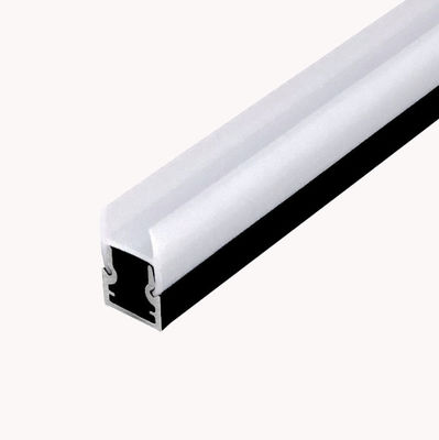 Moderno preto 3500K Quente Branco de Vidro Prateleira LED Armário Luz com 80 CRI