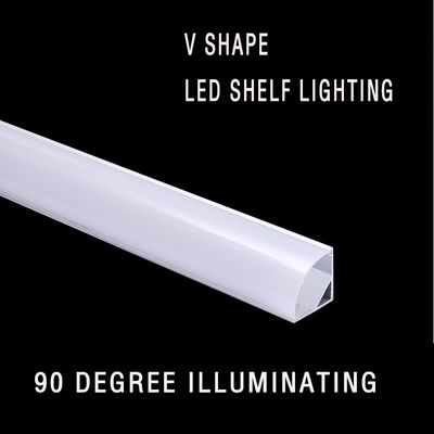 Lâmpadas de gabinete LED de superfície de alumínio anodizado modernas
