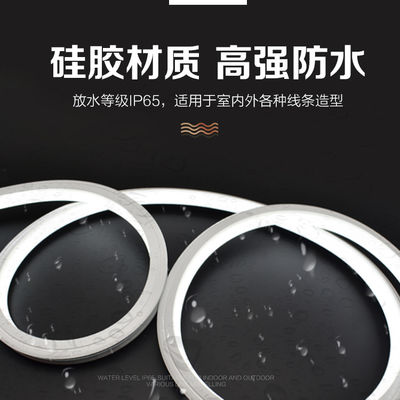 1000lm DC 12V IP55 Silicone Led Strip Light para decoração exterior / interior