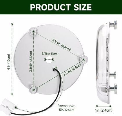 Dia100mm Round Pcb Board 12w 15w AC 110V 120V 230V 3.93' Retrofit Light Kit para Tecto Flush Light Ceiling Fan Light Panel de substituição PCB 18W 3000K 6000K 1800LM 120V CRI90 Dimmable