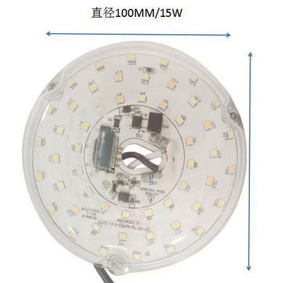 Dia100mm Round Pcb Board 12w 15w AC 110V 120V 230V 3.93' Retrofit Light Kit para Tecto Flush Light Ceiling Fan Light Panel de substituição PCB 18W 3000K 6000K 1800LM 120V CRI90 Dimmable