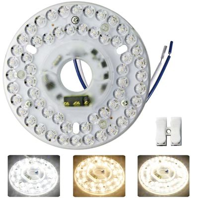 Dia125mm Round Pcb Board 4.9' 'LED Retrofit Light Kit 22W Color 3000K/4500K/6000K CRI90 Para o revestimento de painel de luz do ventilador de teto PCB, Kit de retrofit de LED de luz de teto,120V 2200LM,