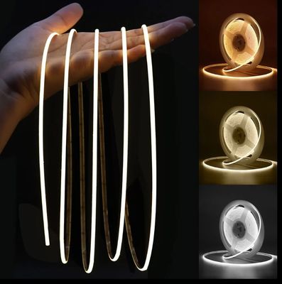 COB Strip Light 320leds 512leds 384leds 480leds Rgb Light Bar 12V 24V resistente à água Flexível Light Strip