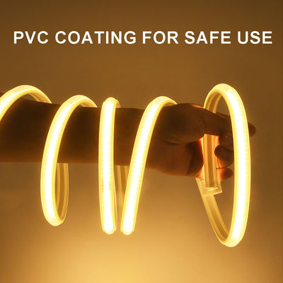 110V 220V resistente à água COB LED Light Strip com PVC cola personalizável azul / gelo azul / branco / verde / roxo / dourado / rosa