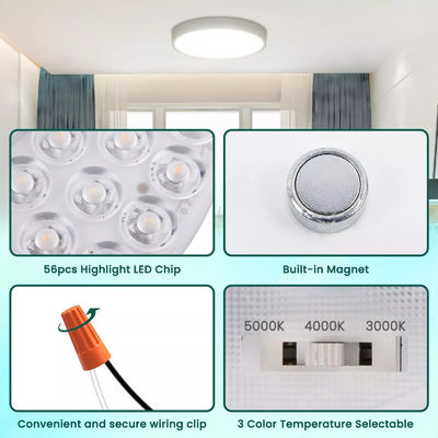 5CCT 18W/24W DIP Switch Ventilador de teto com poder de bruxa Substitui módulo LED 120V Kit de adaptação do painel do ventilador de teto com módulos DOB