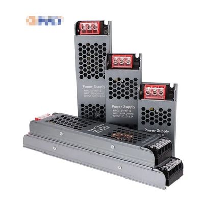 Fonte de alimentação ultra fina e fina 12V/24V 60W 100W 150W LED Driver Switching Power Supply para Led Strip Light Tin Box