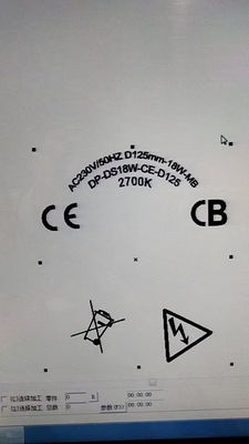 Substituição da luz do ventilador de teto LED: novos produtos: dia125mm monocor 2700K, certificação CE ROHS ERP aprovada