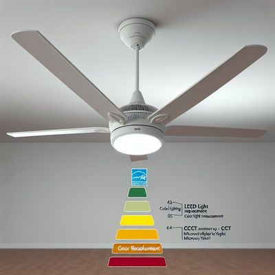 Substituição da luz LED do ventilador de teto com certificação Energy Star 3000K