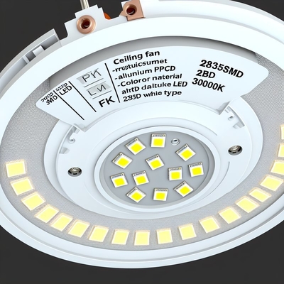 Substituição da Luz do Ventilador de Teto LED 2835SMD - PCB de Alumínio 3000K Certificado Energy Star