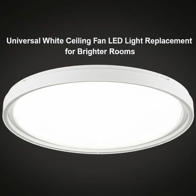 Substituição de Luz LED para Ventilador de Teto Branco Universal para Quartos Mais Iluminados
