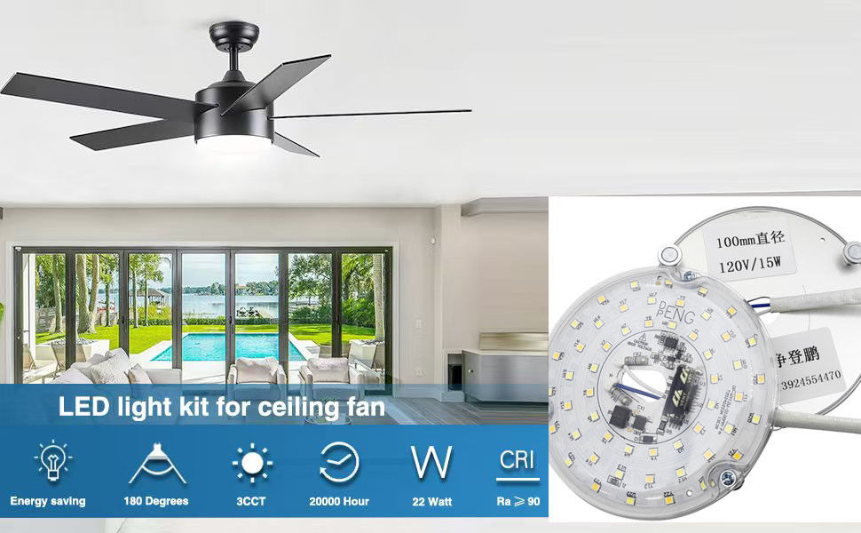 Dia100mm Round Pcb Board 12w 15w AC 110V 120V 230V 3.93' Retrofit Light Kit para Tecto Flush Light Ceiling Fan Light Replacement Panel PCB 15W 90 Dimmable