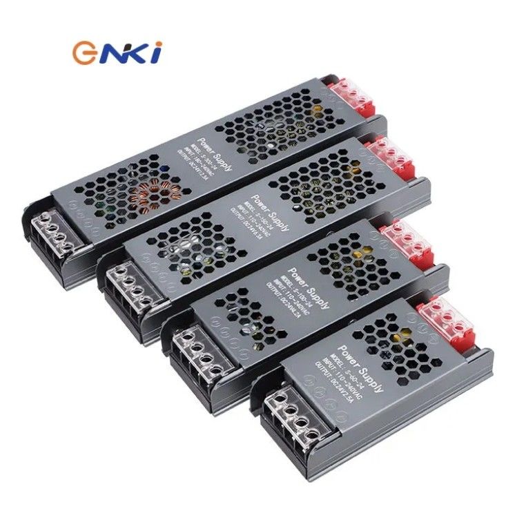 Fonte de alimentação ultra fina e fina 12V/24V 60W 100W 150W LED Driver Switching Power Supply para Led Strip Light Tin Box