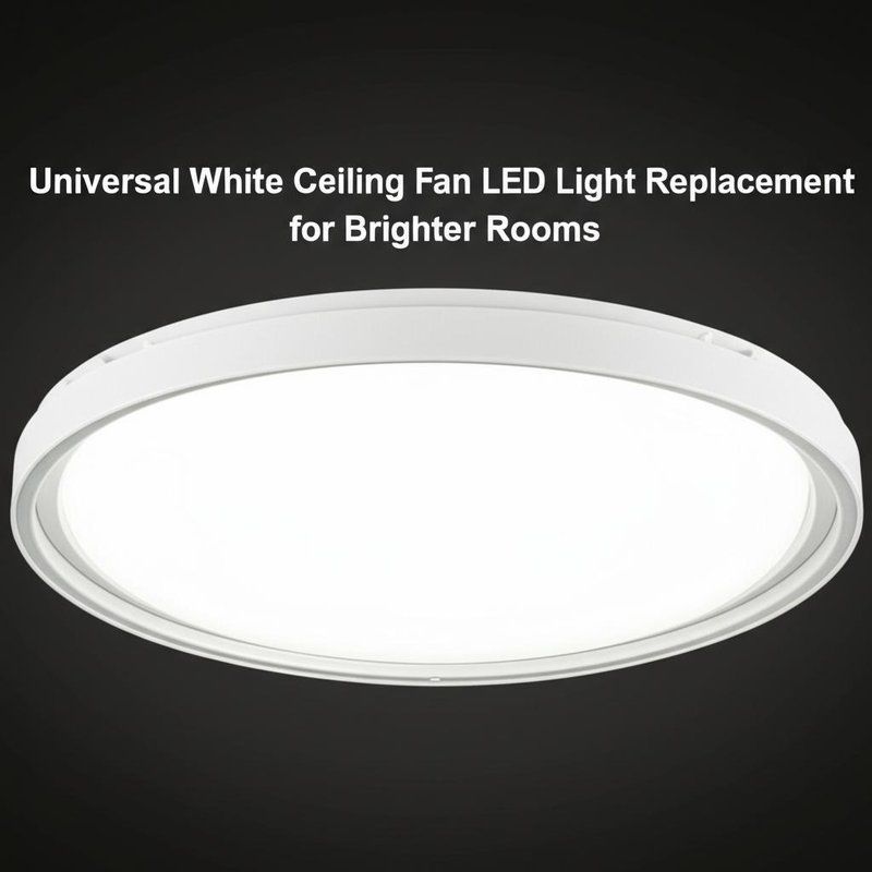Substituição de Luz LED para Ventilador de Teto Branco Universal para Quartos Mais Iluminados