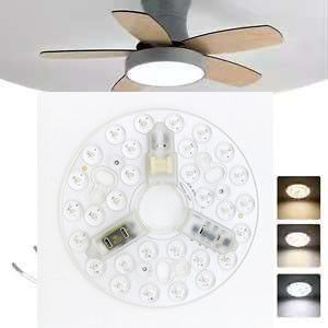ERP Rosh LED Modules 5CCT 12W/18W/24W DIP Switch Ceiling Light Fan With Witch Power Substitui módulo LED
